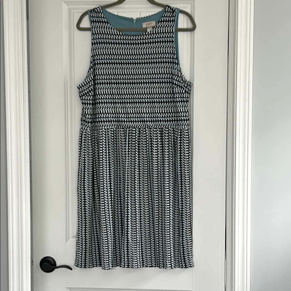 Chic Black and White Striped Dress
